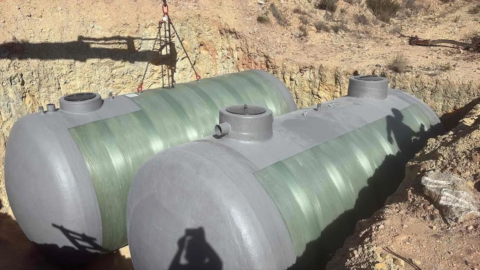 Ondergrondse wateropslag tijdens de aanleg